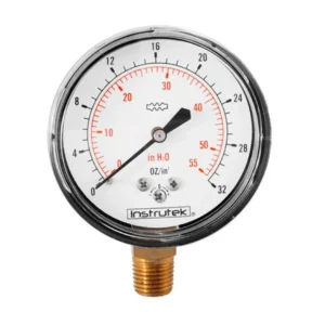 Manómetro baja presión 32 Oz / 55 InH2O para gas LP y Natural