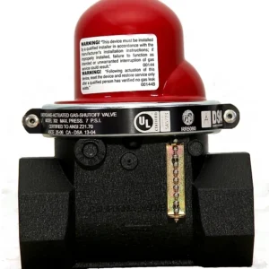 Pacific Seismic Products 313 - Válvula de cierre sísmico horizontal 1-1/2" HNPT 60 psi