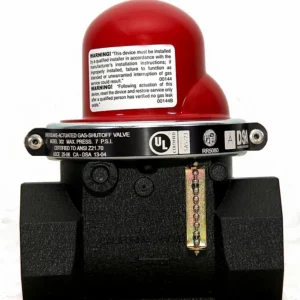 Pacific Seismic Products 312 - Válvula de cierre sísmico horizontal 1 1/4" HNPT 60 psi