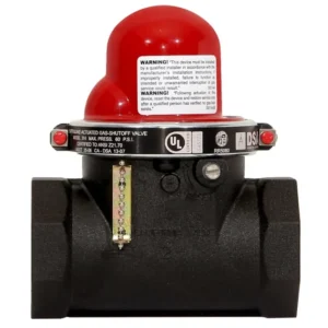 Pacific Seismic Products 314 - Válvula de cierre sísmico horizontal 2" HNPT 60 psi