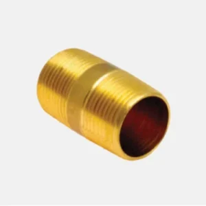 Nacobre 112B - Niple corto rosca corrida latón