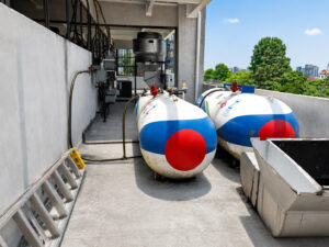 Instalacion de tanques de gas