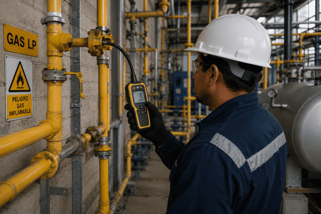 Detección de fugas de gas