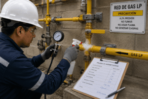 Mantenimiento de redes de gas LP Guatemala GAMATEC